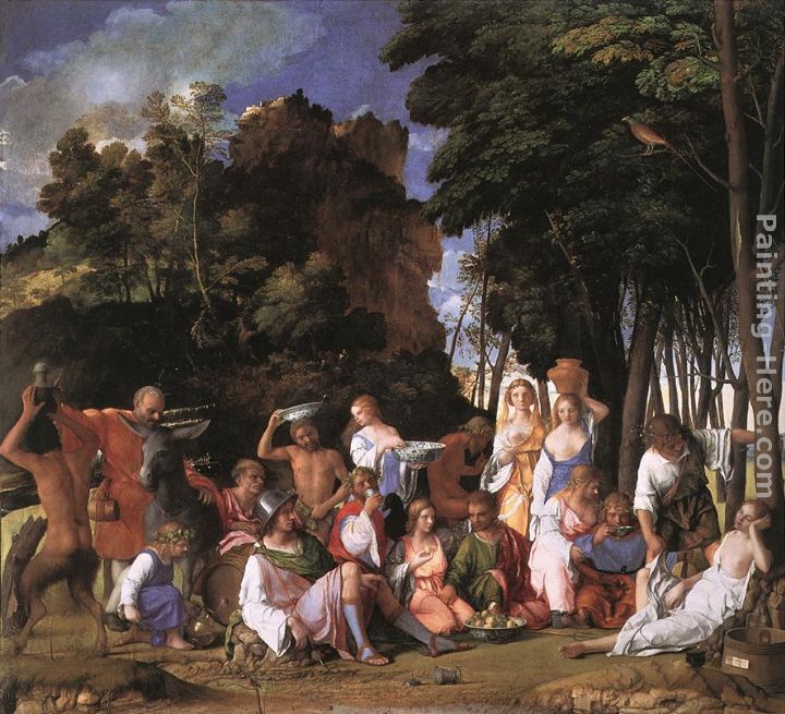 The Feast of the Gods painting - Giovanni Bellini The Feast of the Gods art painting